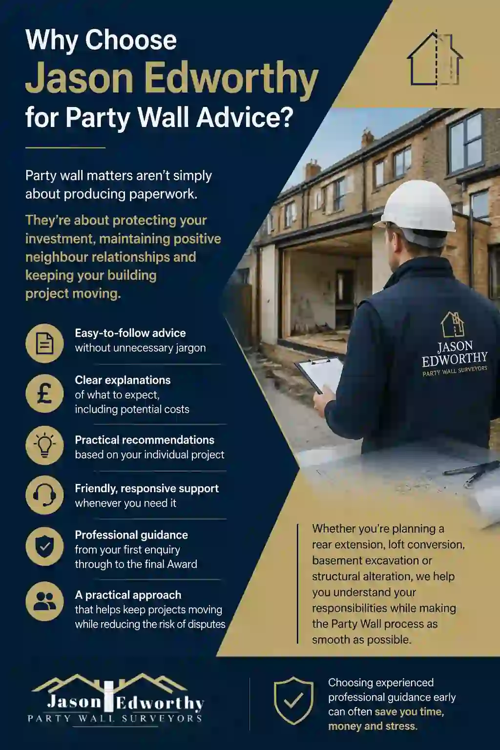 Why Choose Jason Edworthy for Party Wall Advice Worcestershire?